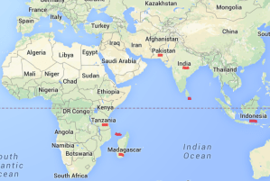 Clove locations worldwide