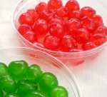candied cherries red and green